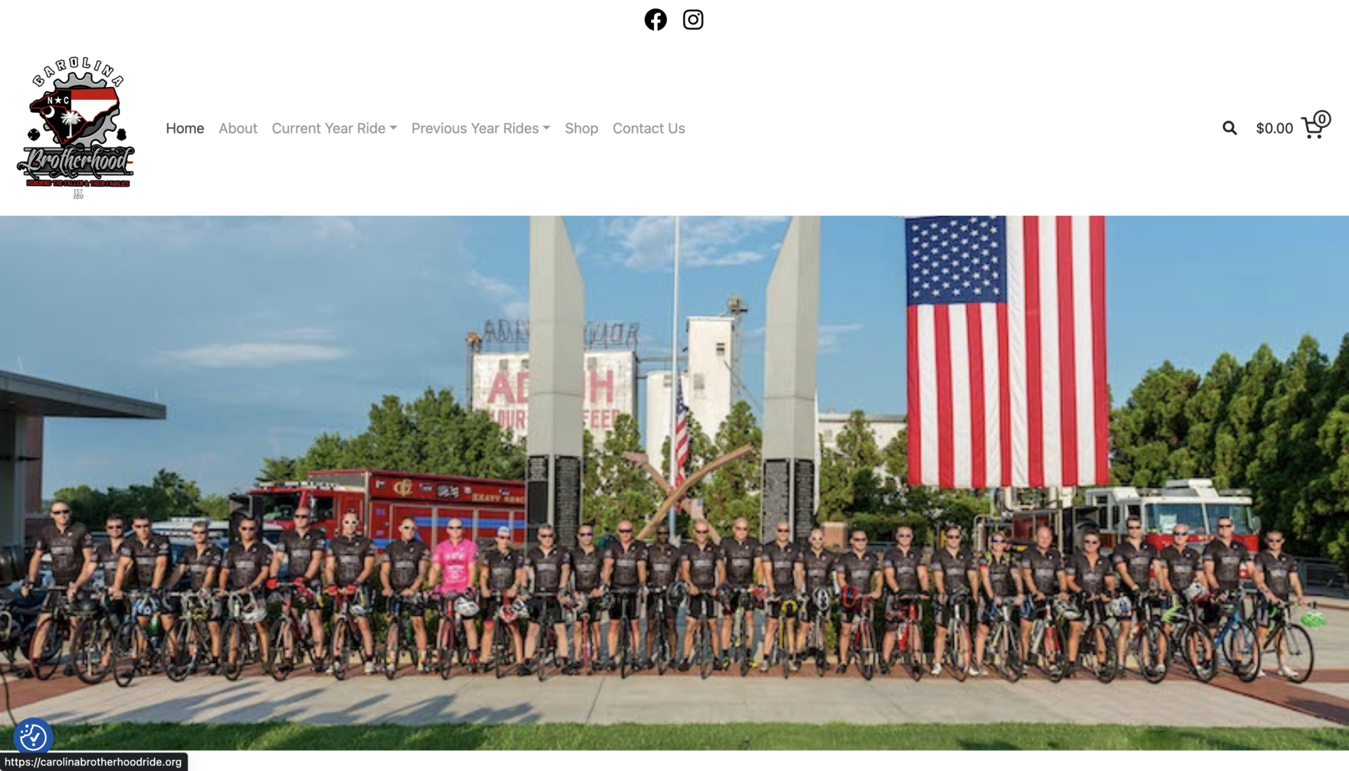 Carolina Brotherhood Ride website